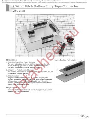 MDF7-17S-2.54DSA(55) datasheet  